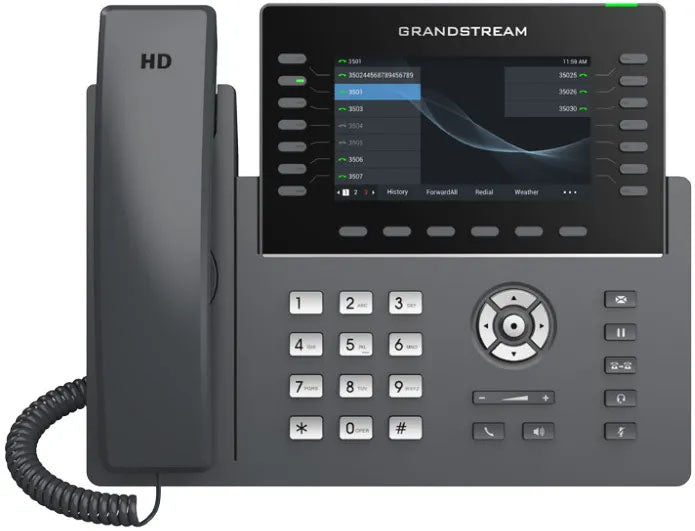 Grandstream GRP2650 14 Line IP Phone, 4 SIP Accounts, 320x240 Colour Screen, BLF Keys, HD Audio Grandstream GRP2650 14 Line IP Phone, 4 SIP Accounts, 320x240 Colour Screen, BLF Keys, HD Audio